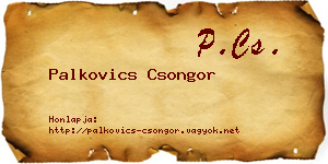 Palkovics Csongor névjegykártya