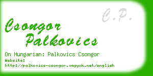 csongor palkovics business card